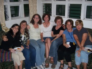 Some of the girls and I at the goodbye party for Dawn and Tully!